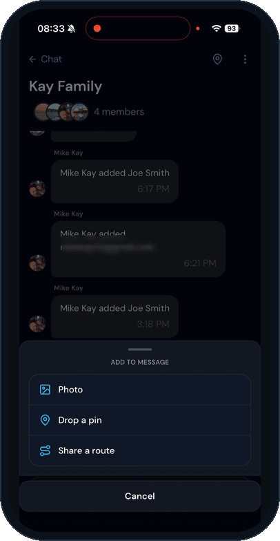 MyLake Chat screen