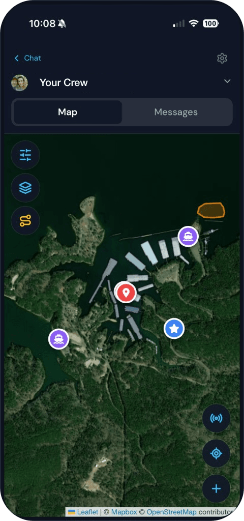 MyLake Your Crew screen